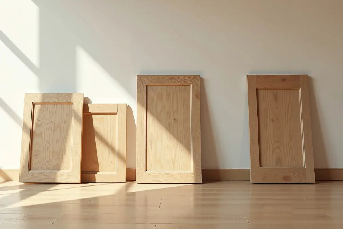 Enhance your kitchen with expert cabinet refacing in Lancaster County, PA, featuring high-quality unfinished wood door panels ready for custom staining or professional painting.