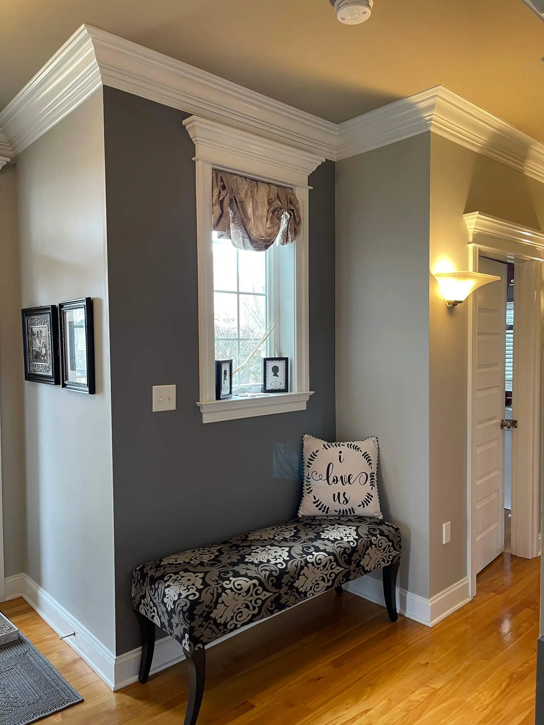 "Professional residential interior wall and trim painting in Denver, PA by Martzall's Custom Surfaces"